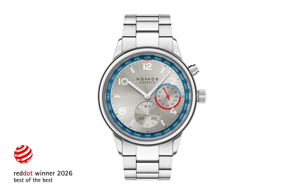 NOMOS Club Sport Weltzeit Receives Red Dot Best of the Best 2026
